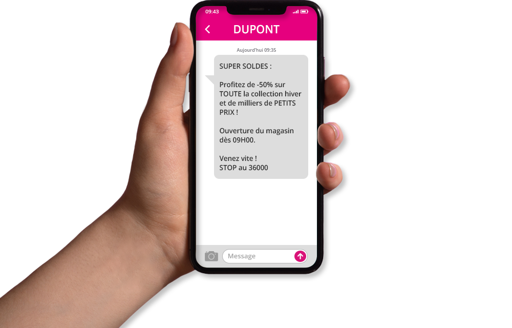 Exemple sms marketing