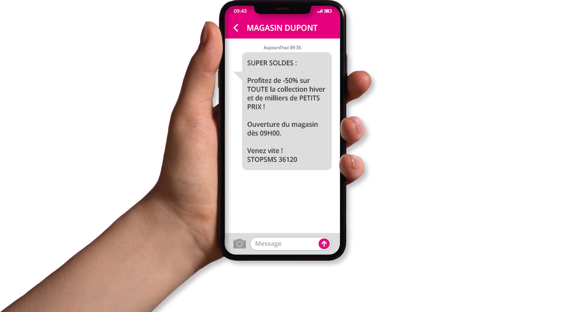 Exemple sms marketing